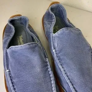 Timberland Mens Denim Slip On Loafers Timberland Loafer Blue Casual Shoes for Men for sale | eBay main image 3